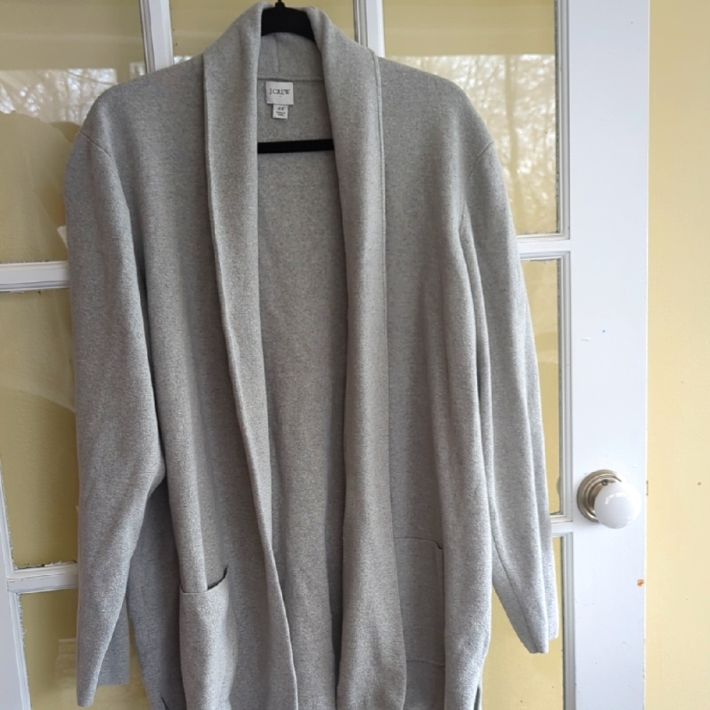 Gray JCrew Factory cardigan